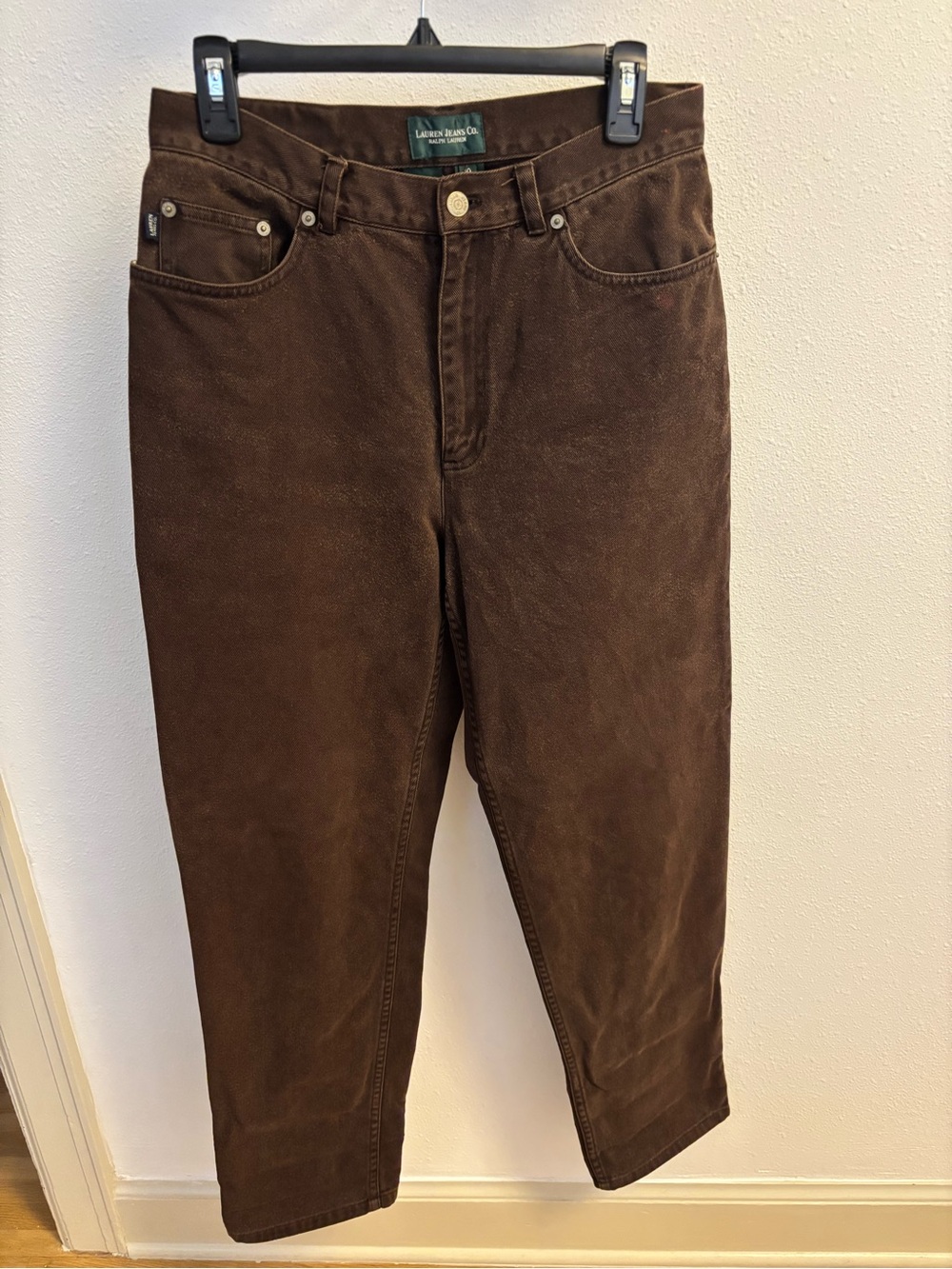 Ralph Lauren Straight Leg Brown Jeans Size 10
